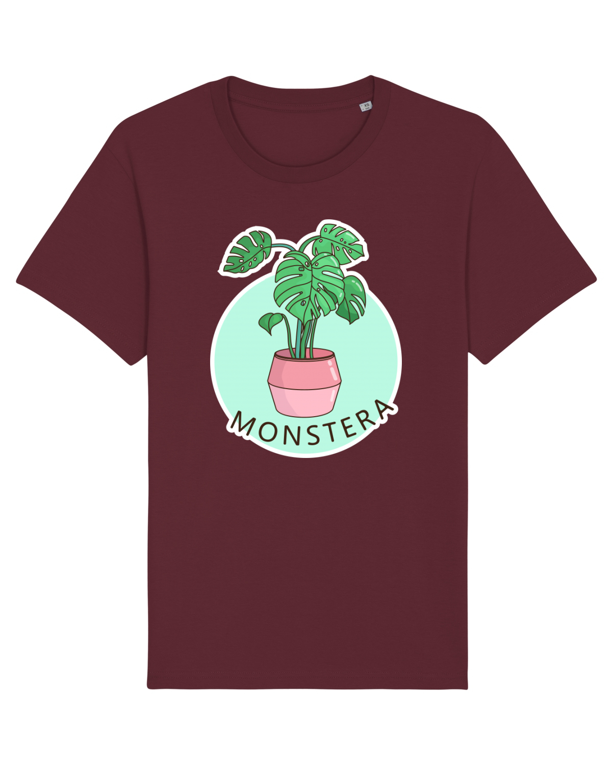 Tricou mânecă scurtă Unisex Rocker Burgundy
