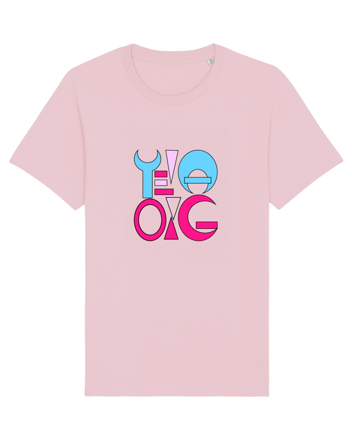 Tricou mânecă scurtă Unisex Rocker Cotton Pink