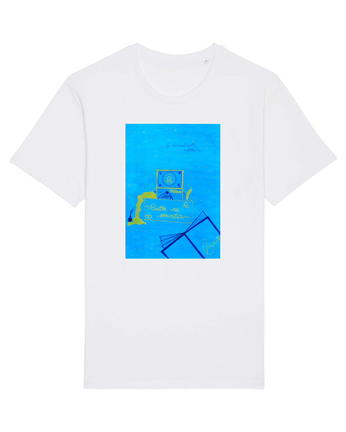 Tricou mânecă scurtă Unisex Rocker White