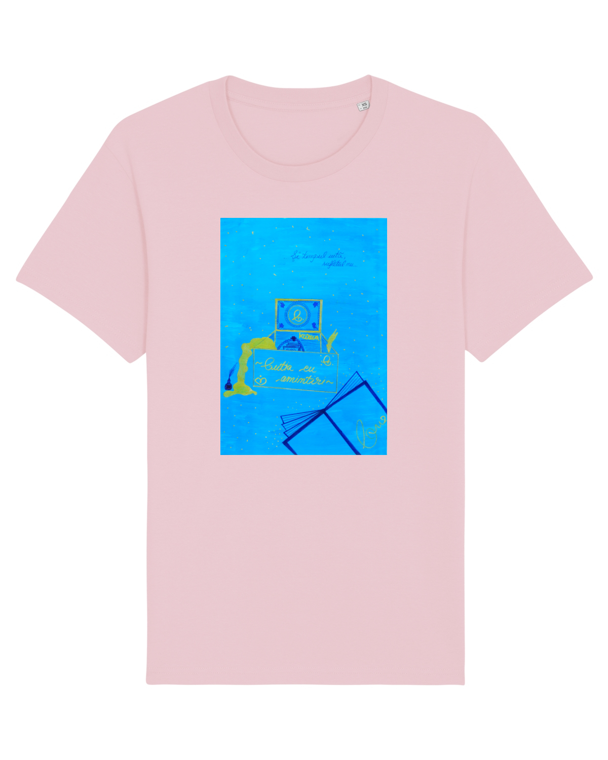 Tricou mânecă scurtă Unisex Rocker Cotton Pink