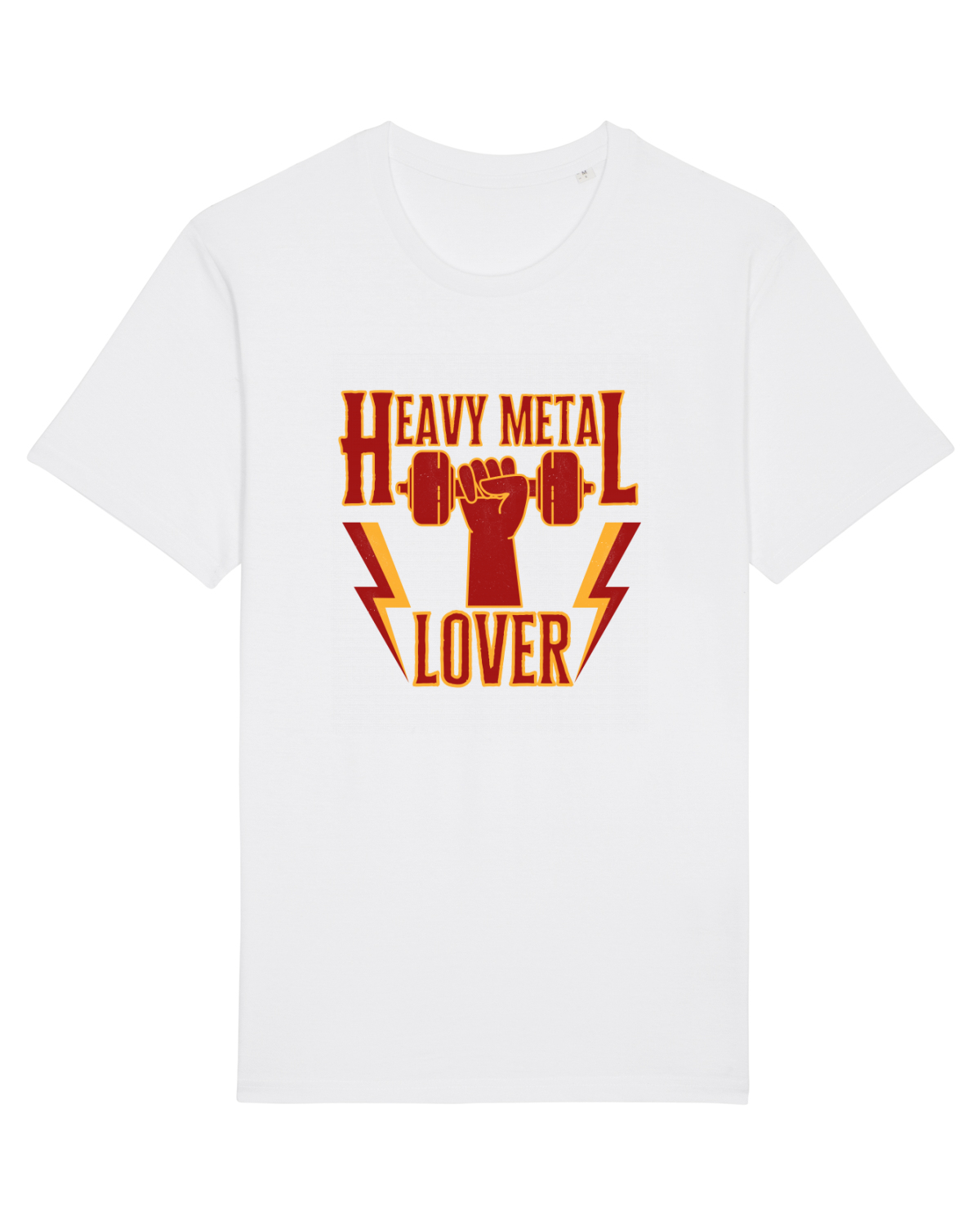 Tricou mânecă scurtă Unisex Rocker White