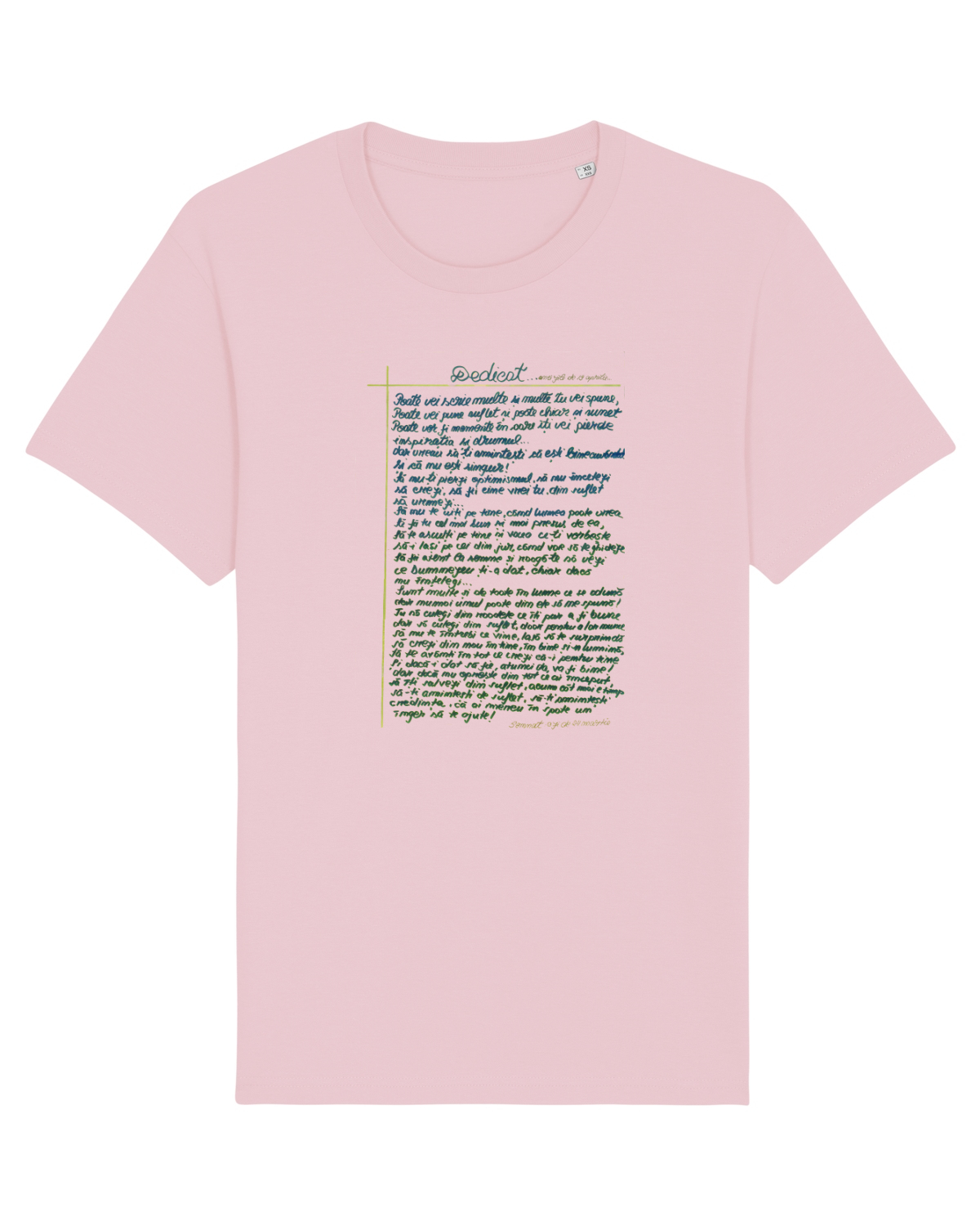 Tricou mânecă scurtă Unisex Rocker Cotton Pink