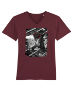 Vintage Rock Tricou mânecă scurtă guler V Bărbat Presenter