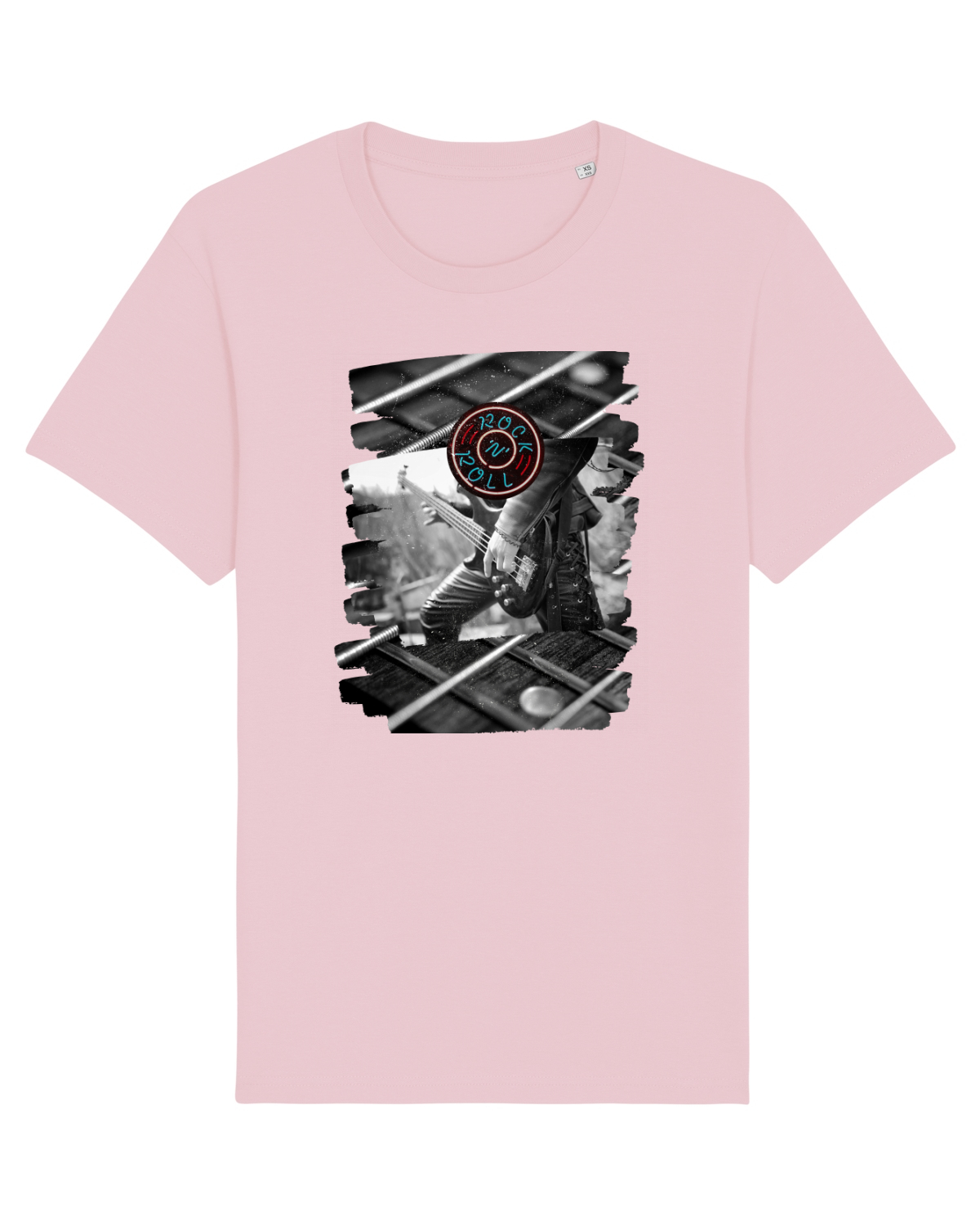 Tricou mânecă scurtă Unisex Rocker Cotton Pink