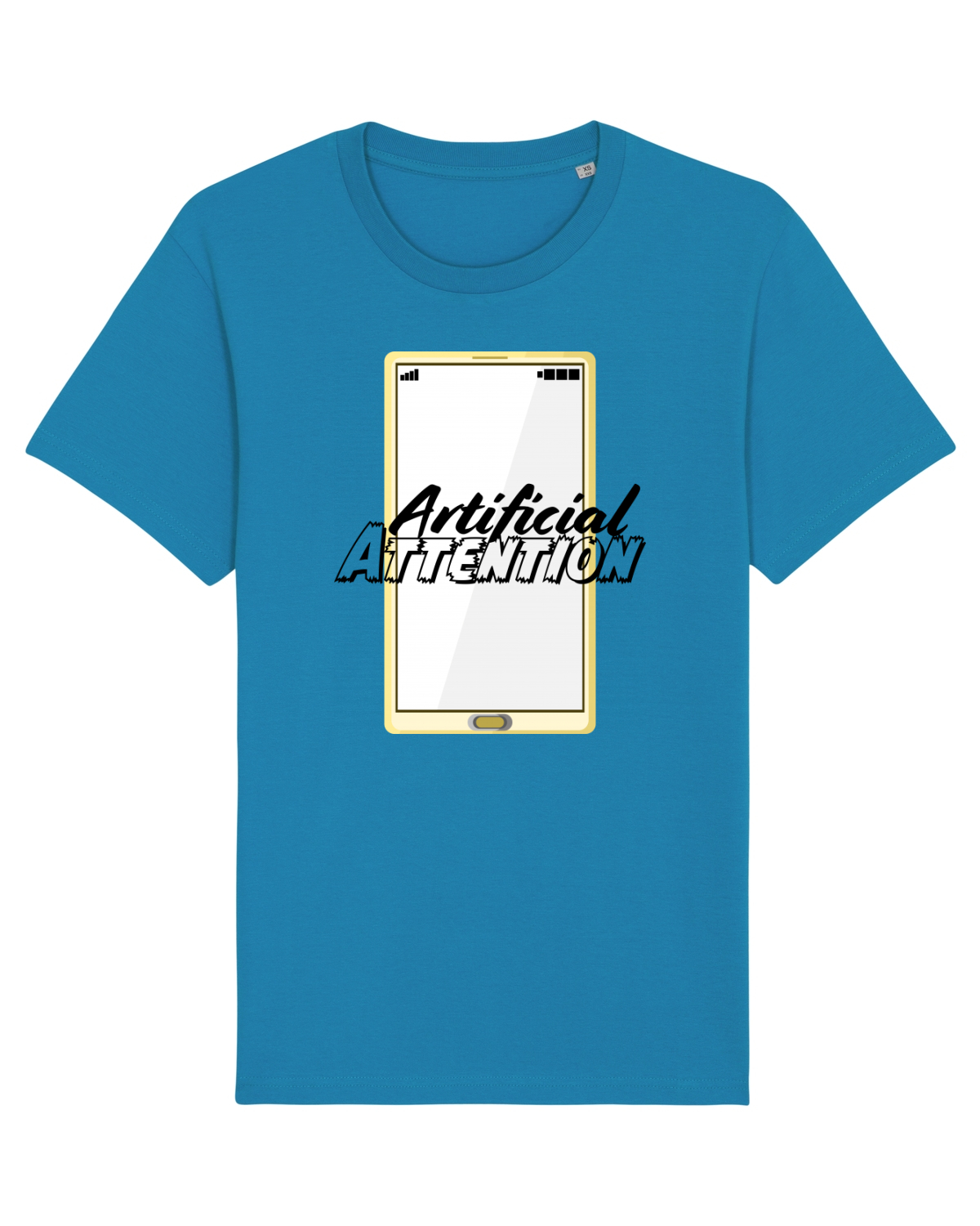 Tricou mânecă scurtă Unisex Rocker Azur