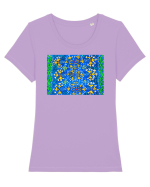 Flori de vis Tricou mânecă scurtă guler larg fitted Damă Expresser