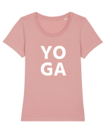 Yoga Design Tricou mânecă scurtă guler larg fitted Damă Expresser