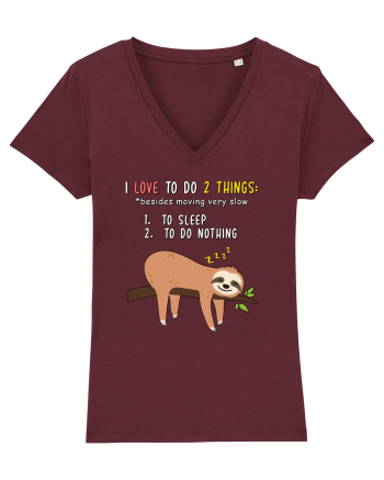 Sleep and do nothing Burgundy