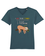 Sleep and do nothing Tricou mânecă scurtă guler V Bărbat Presenter