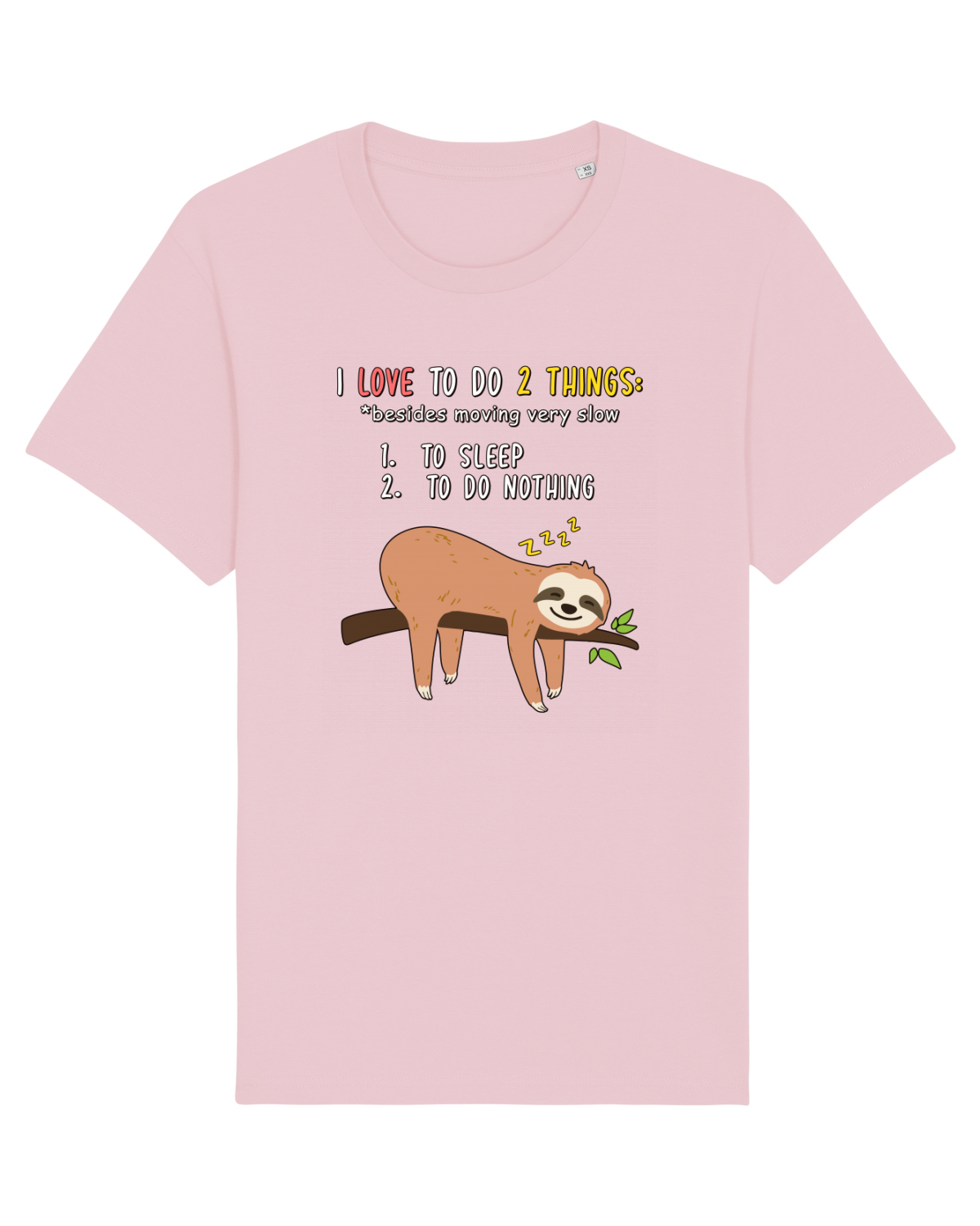 Tricou mânecă scurtă Unisex Rocker Cotton Pink