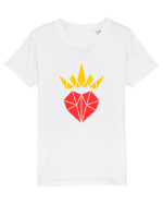 Cute Origami Crowned Heart Tricou mânecă scurtă  Copii Mini Creator