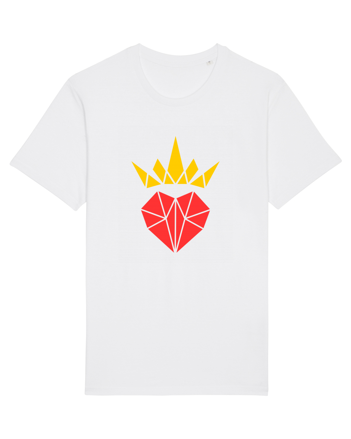 Tricou mânecă scurtă Unisex Rocker White