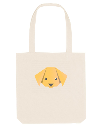 Cute Dog Face - Origami Style Natural