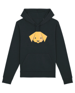 Cute Dog Face - Origami Style Hanorac Unisex Drummer