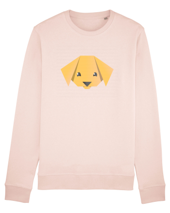 Cute Dog Face - Origami Style Candy Pink