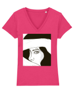 Look Tricou mânecă scurtă guler V Damă Evoker
