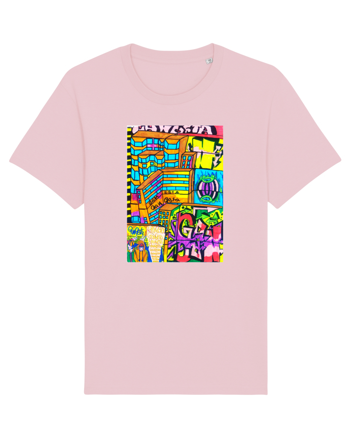 Tricou mânecă scurtă Unisex Rocker Cotton Pink