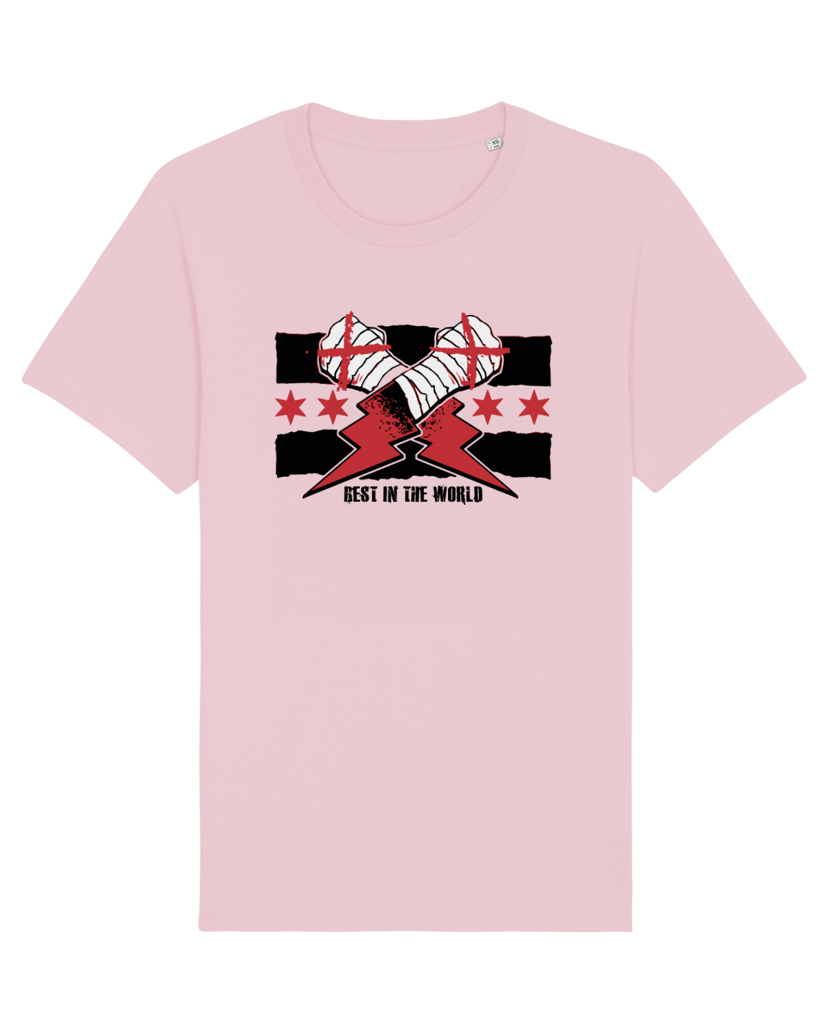 Tricou mânecă scurtă Unisex Rocker Cotton Pink