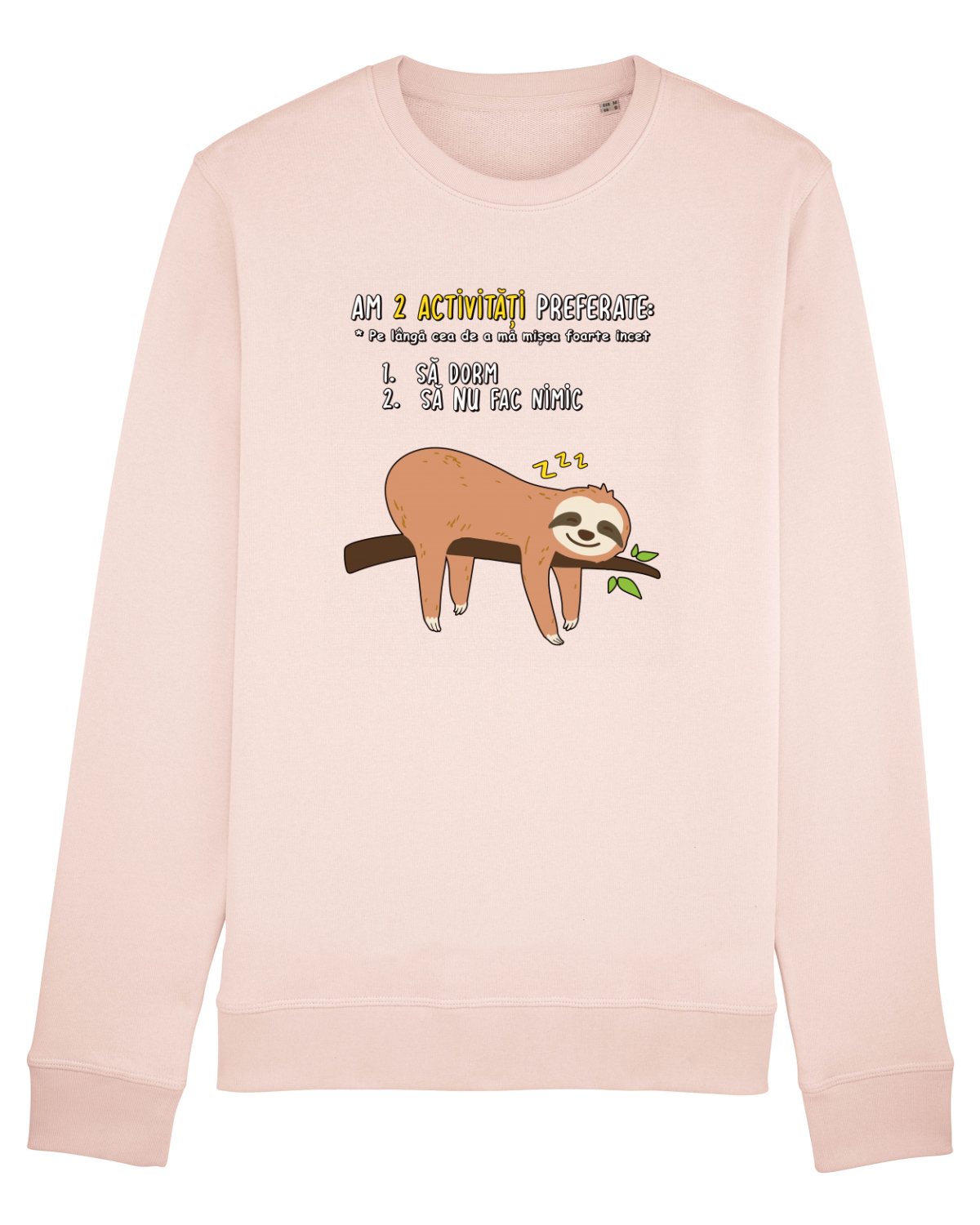 Bluză mânecă lungă Unisex Rise Candy Pink