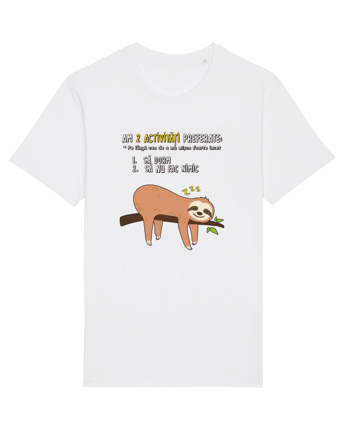 Tricou mânecă scurtă Unisex Rocker White