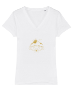 Say yes to adventures Tricou mânecă scurtă guler V Damă Evoker