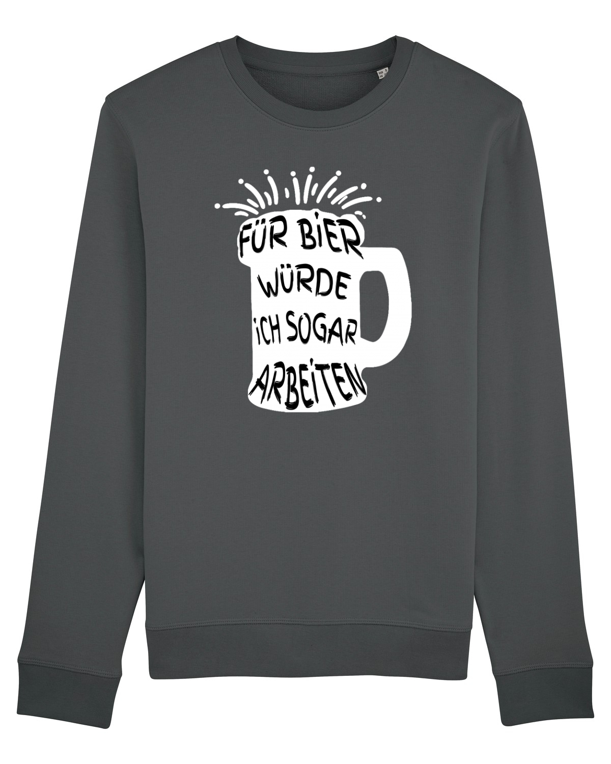 Bluză mânecă lungă Unisex Rise Anthracite