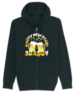 Happy New Beer Brasov Hanorac cu fermoar Unisex Connector