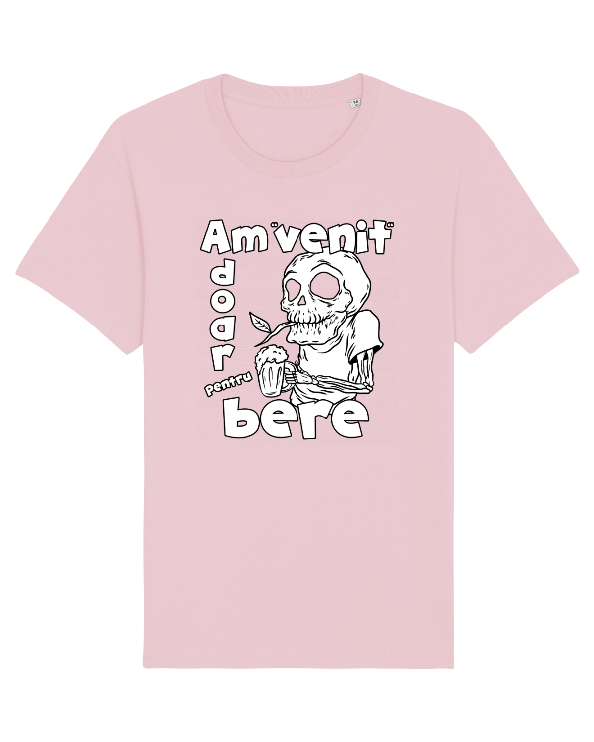 Tricou mânecă scurtă Unisex Rocker Cotton Pink