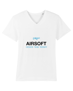 Airsoft Design Tricou mânecă scurtă guler V Bărbat Presenter