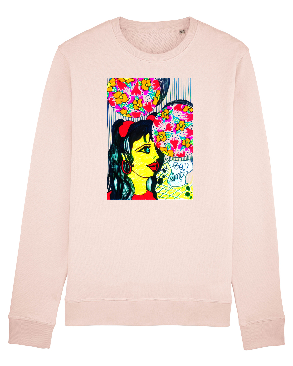 Bluză mânecă lungă Unisex Rise Candy Pink