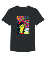 Simtiri Tricou mânecă scurtă guler larg Bărbat Skater