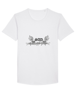 SAD Tricou mânecă scurtă guler larg Bărbat Skater