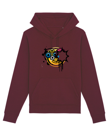 Funky Star Design Burgundy