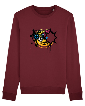 Funky Star Design Burgundy