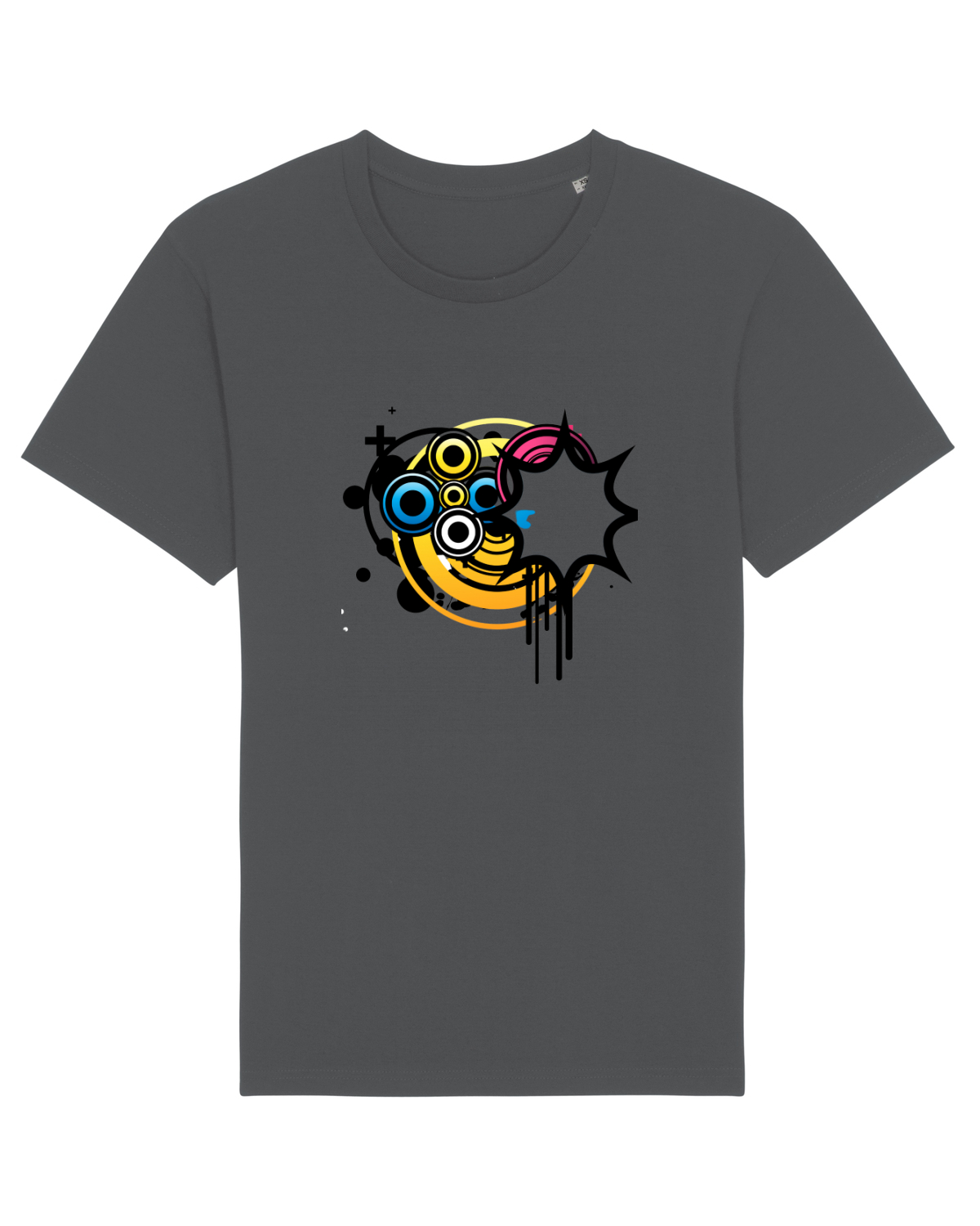 Tricou mânecă scurtă Unisex Rocker Anthracite