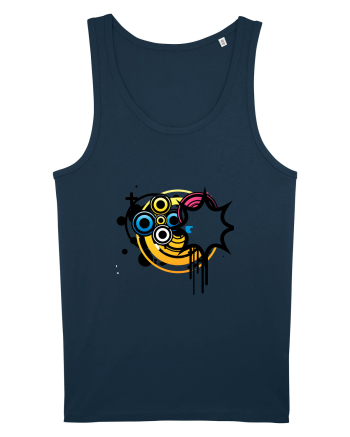 Funky Star Design Navy