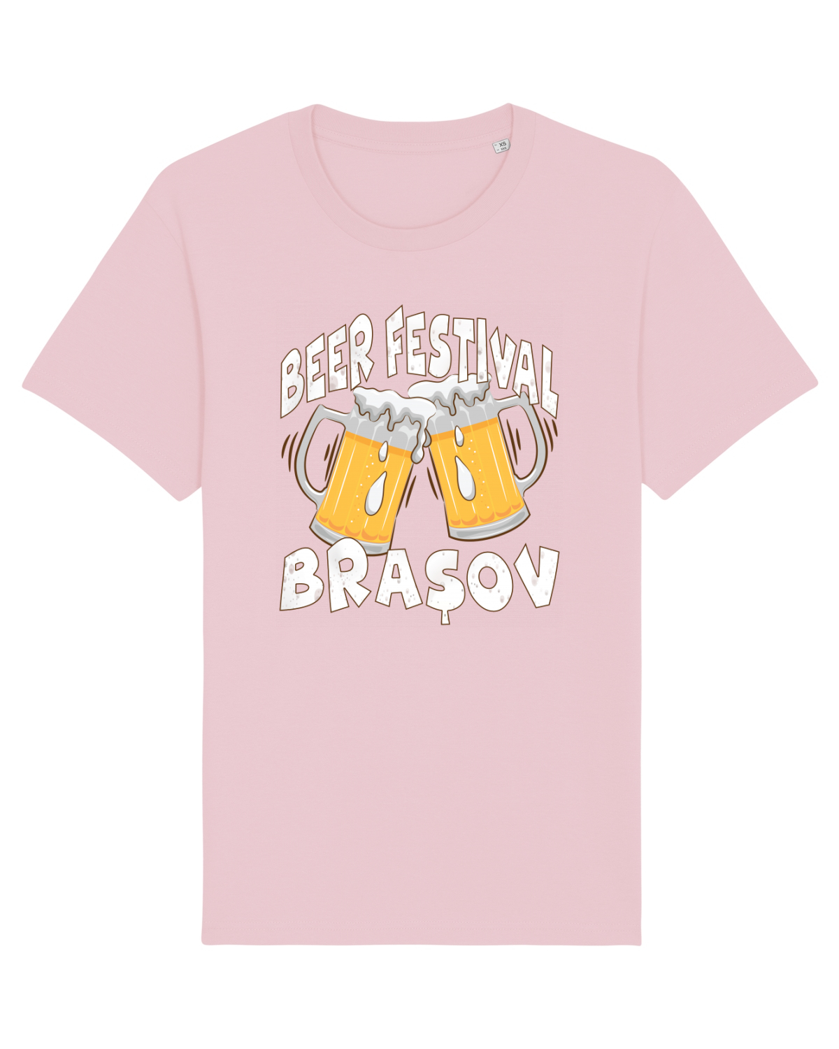 Tricou mânecă scurtă Unisex Rocker Cotton Pink