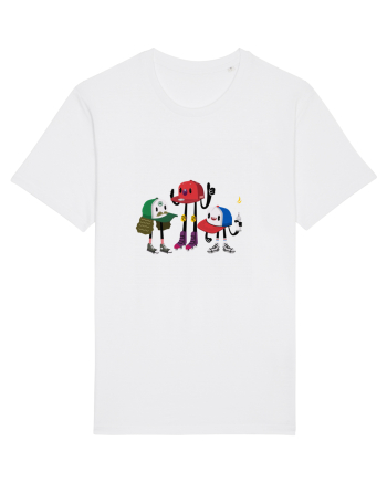 Funky Hats Design White