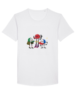 Funky Hats Design Tricou mânecă scurtă guler larg Bărbat Skater