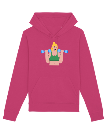 Funky CrossFit Woman Design Raspberry