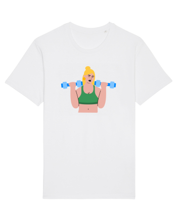 Funky CrossFit Woman Design White