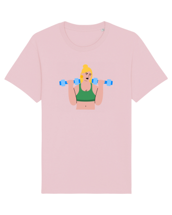 Funky CrossFit Woman Design Cotton Pink