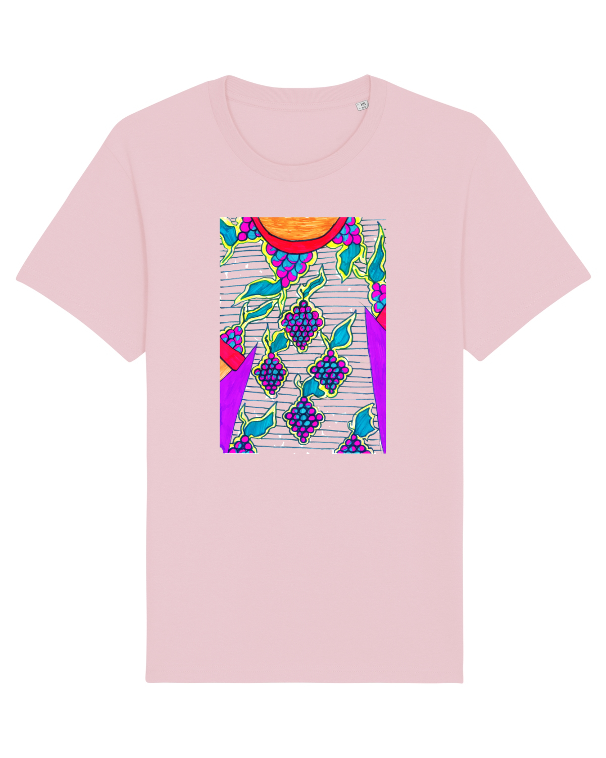Tricou mânecă scurtă Unisex Rocker Cotton Pink