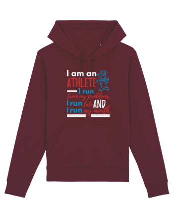 I am an athlete Burgundy
