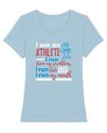 I am an athlete Tricou mânecă scurtă guler larg fitted Damă Expresser