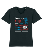 I am an athlete Tricou mânecă scurtă guler V Bărbat Presenter