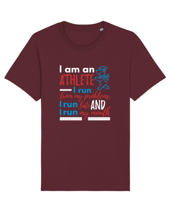 I am an athlete Burgundy
