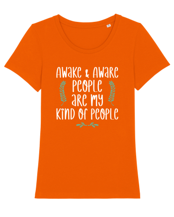 Awake and aware people Bright Orange