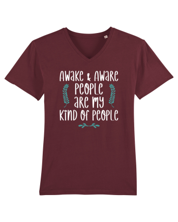 Awake and aware people Burgundy