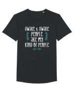 Awake and aware people Tricou mânecă scurtă guler larg Bărbat Skater